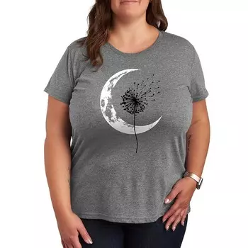 Футболка Plus с рисунком Dandelion Crescent Moon Licensed Character, цвет Heather Gray