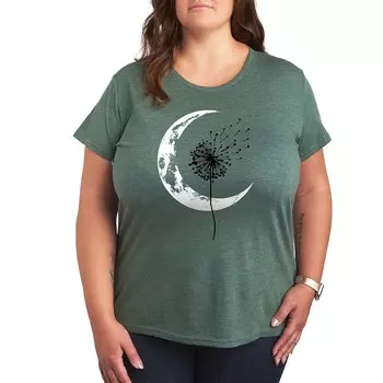 Футболка Plus с рисунком Dandelion Crescent Moon Licensed Character, цвет Heather Green
