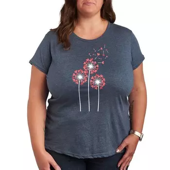 Футболка Plus с рисунком Dandelion Heart Group Licensed Character, цвет Heather Blue