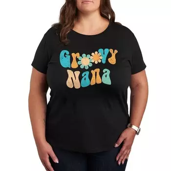 Футболка Plus с рисунком Groovy Nana Licensed Character, черный
