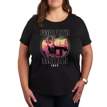 Футболка Plus с рисунком Pink Floyd Animals Licensed Character, черный