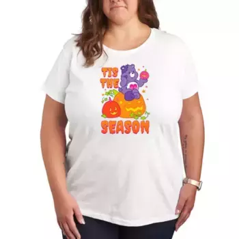 Футболка Plus Size с принтом Care Bears "Время Хэллоуина" Licensed Character, белый