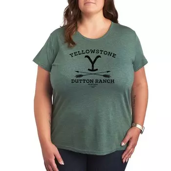 Футболка Plus Yellowstone Stone Dutton Arrows с рисунком Licensed Character, зеленый