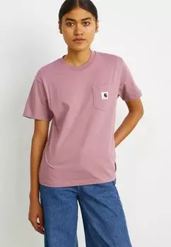 Футболка POCKET Carhartt WIP, цвет Berry