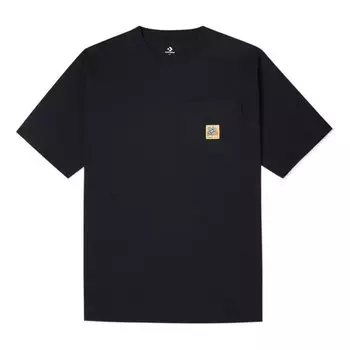 Футболка pocket tee 'black' Converse, черный
