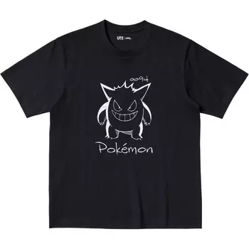 Футболка Pokemon Pokmon Co-Branded Series для мужчин 09 Black Uniqlo, черный