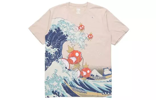 Футболка Pokemon Pokmon Co-Branded Series унисекс Uniqlo