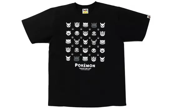 Футболка Pokemon X Bape унисекс A Bathing Ape, черный