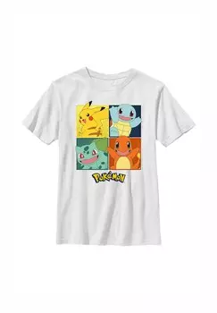 Футболка POKMON SQUARES Pokemon, белый