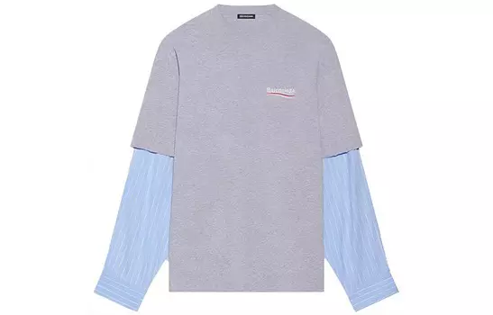 Футболка политическая кампания мужская серая Balenciaga, серый