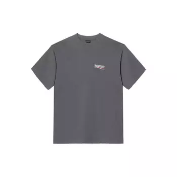 Футболка политическая кампания мужская серая Balenciaga, серый