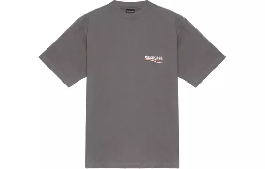 Футболка политической кампании Balenciaga, серый
