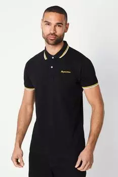 Футболка-поло Active с кончиками, черная Debenhams, темно-синий