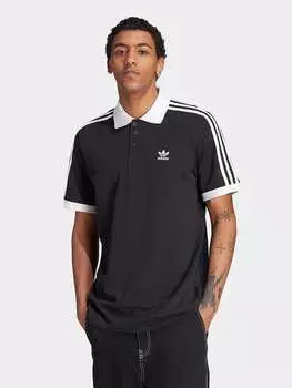 Футболка поло adidas, черный/белый
