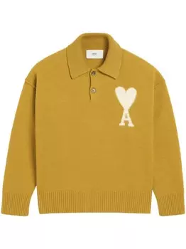 Футболка-поло Ami de Coeur AMI Paris, желтый