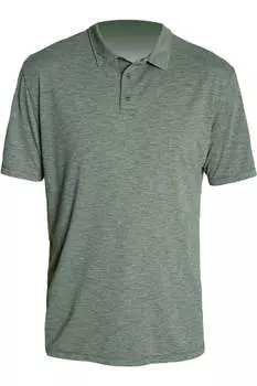 Футболка-поло ANETIK Low Pro Tech, цвет dark olive heathered