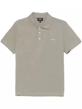 Футболка-поло APC Carter A.P.C., зеленый