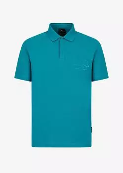 Футболка поло Armani Exchange, лазурный
