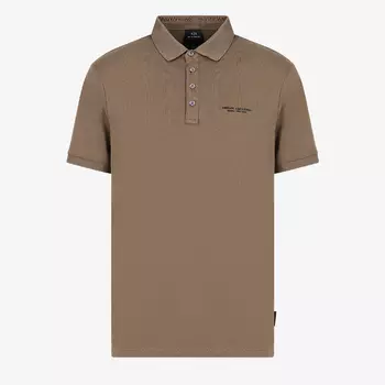Футболка поло Armani Exchange Milano New York Cotton, коричневый