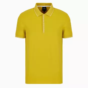 Футболка поло Armani Exchange Slim Fit Stretch Jersey Cotton, горчичный
