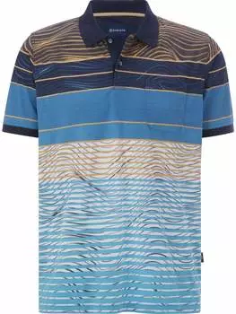 Футболка поло BABISTA, цвет blau gemustert