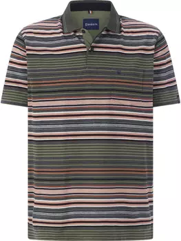 Футболка поло BABISTA, цвет khaki gestreift