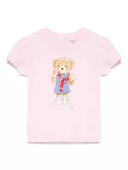 Футболка Polo Bear POLO RALPH LAUREN KIDS, розовый