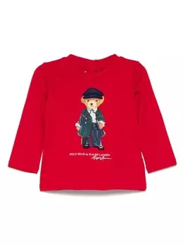 Футболка Polo Bear с принтом POLO RALPH LAUREN KIDS, красный