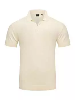 Футболка поло behype, экрю