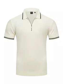 Футболка поло behype, экрю