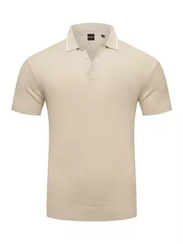 Футболка поло behype, бежевый