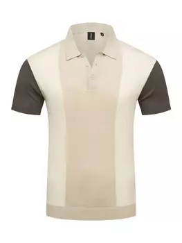 Футболка поло behype, бежевый