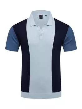 Футболка поло behype, темно-синий