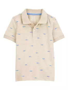 Футболка поло carter's, бежевый