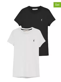 Футболка Polo Club, черный/белый