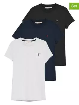 Футболка Polo Club, цвет schwarz/wei/dunkelblau