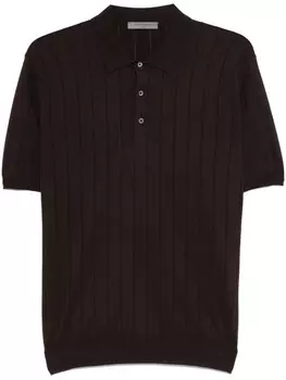 Футболка-поло Corneliani из хлопка, коричневый