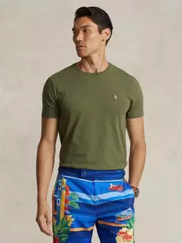 Футболка Polo Custom Slim Fit Ralph Lauren, зеленый