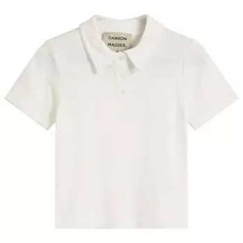 Футболка-Поло Devon Pointelle Damson Madder, белый
