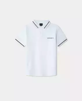 Футболка-поло для мальчиков Hackett Sport Tipped, белый