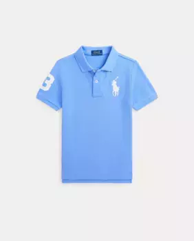 Футболка-поло для мальчиков из хлопка с Большим Пони Polo Ralph Lauren, синий