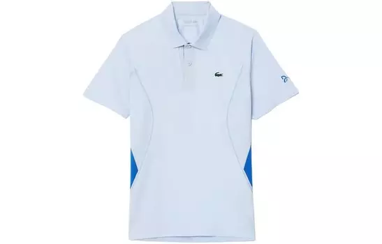 Футболка-поло для мужчин Djokovic Collaboration Phoenix Blue Lacoste, синий