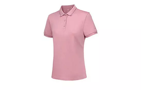Футболка-поло Fitness Series женская светло-розовая Lining
