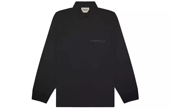 Футболка-поло FW20 унисекс, черная Fear Of God Essentials, черный
