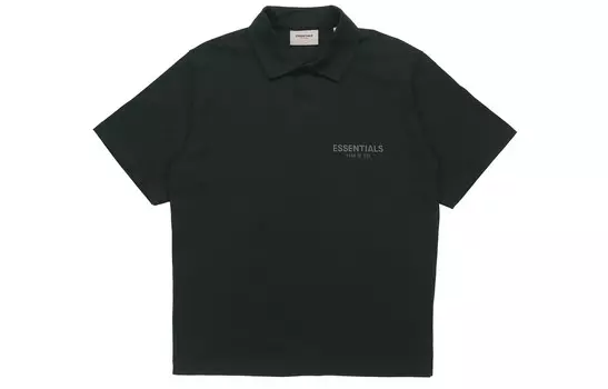 Футболка-поло FW20 унисекс, черная Fear Of God Essentials, черный