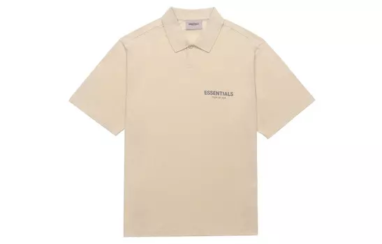 Футболка поло FW21 унисекс бежевая Fear Of God Essentials, бежевый