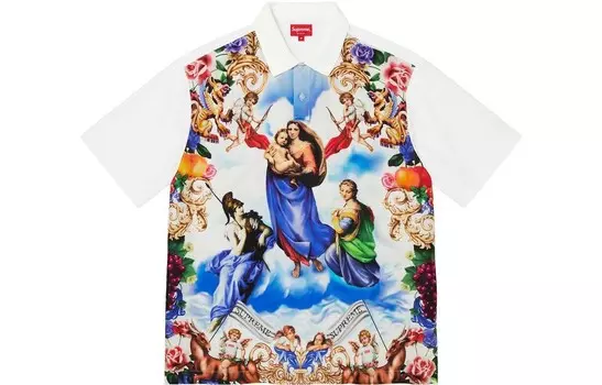 Футболка-поло FW22 унисекс Supreme, белый