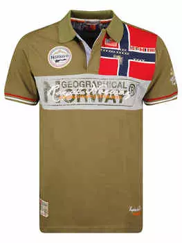 Футболка поло Geographical Norway, хаки