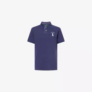 Футболка-поло Hackett Heritage Number, синий