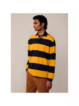 Футболка поло Hackett London, цвет marineblau/gold-5dk